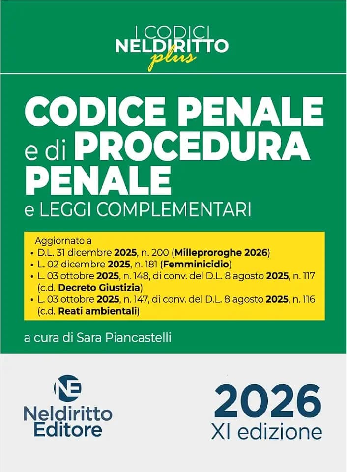 Codice penale e di procedura penale Plus 2026. Con espansione online (Codici plus)