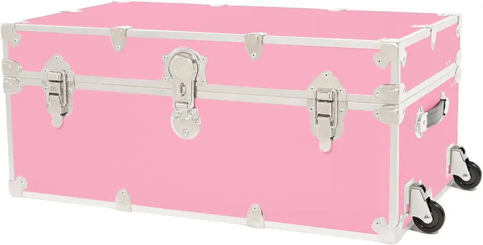 Rhino Classic XL Trunk with Wheels for Camp and Dorm, Footlocker, Chest