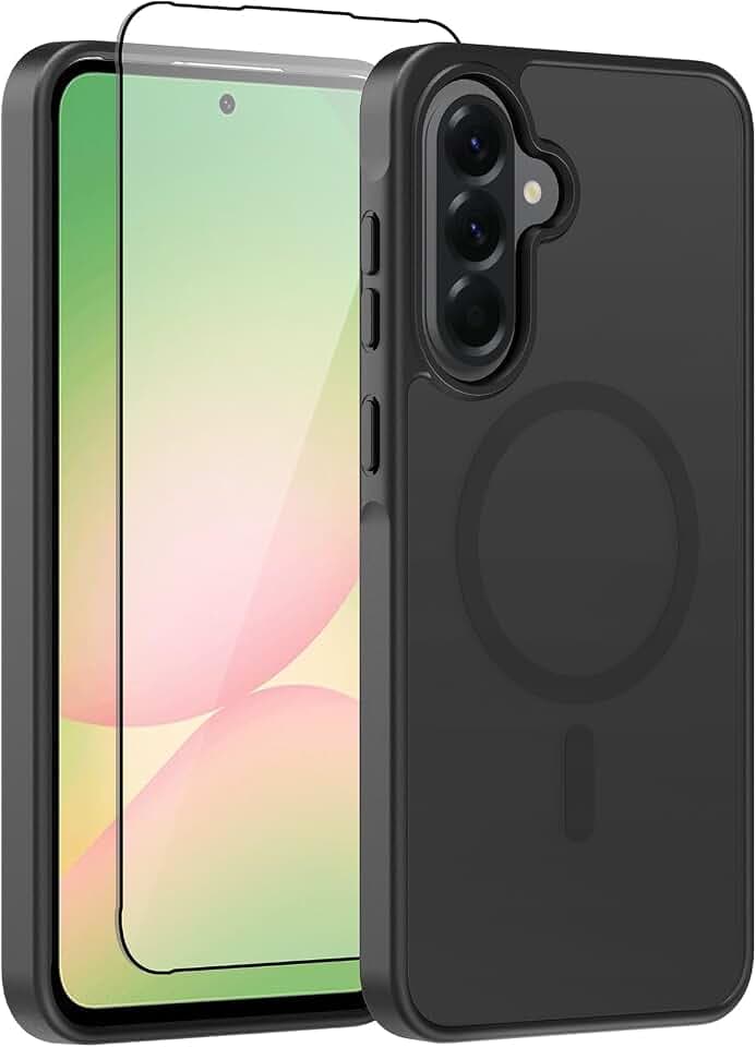 Hülle für Samsung Galaxy A56 5G Magnetische Handyhülle Schwarz