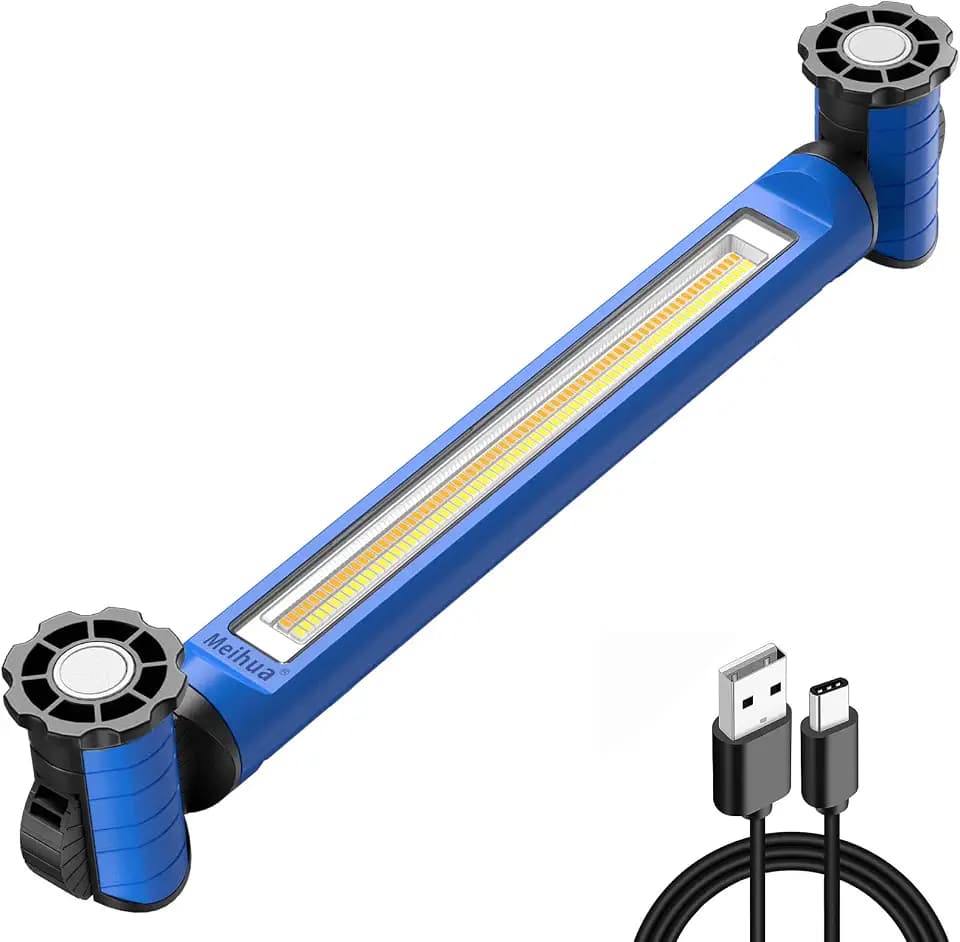MEIHUA Underhood Work Light Bar, 3000LM Rechargeable LED Magnetic Light