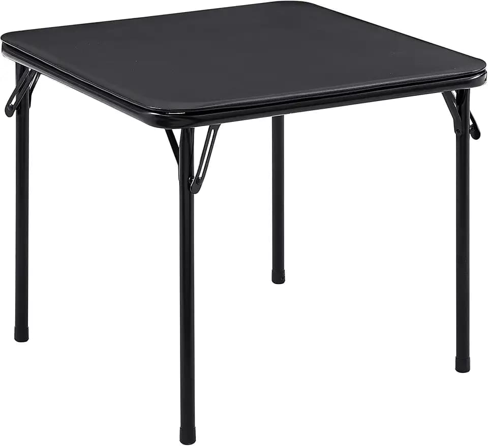 VECELO 24'' Kids Folding Card Table, Portable, with Ultra Soft Padded Cushion, 1 Piece, Black