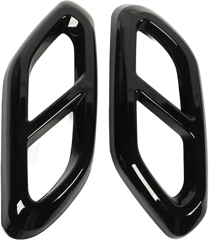 Aramox Auto-Auspuffrohrabdeckung, 1 Paar Auspuffrohr-Schalldämpferabdeckung, Dekorativ, Starker Schutz, Auto-Auspuffrohrabdeckung, ABS-Ersatz für GLC-Klasse X254 AMG Line