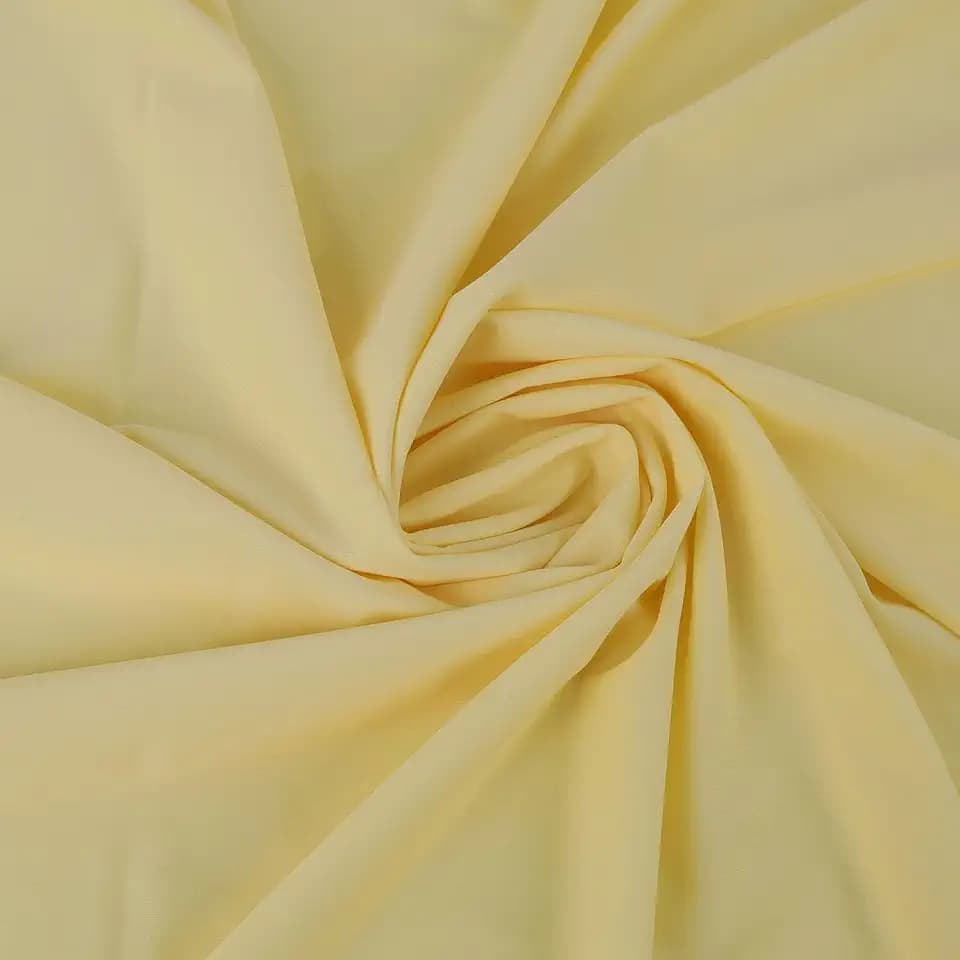 Matte Nylon Spandex Fabric 4 Way Stretch Tricot Milliskin for Sewing Swimsuit Activewear - 60 Inch Wide (Baby Yellow, 2 Yards)