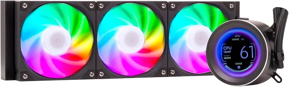 Itek Flüssigkeitskühler ARCTIC SPHERE LCD 360 – 360mm – Universeller Sockel – PWM Lüfter – 2,8" LCD mit Software