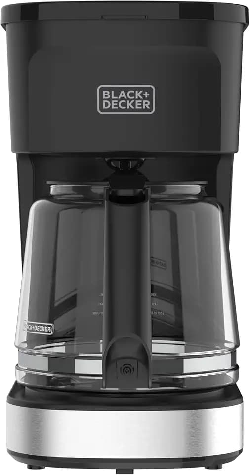 BLACK+DECKER CAFÉCRAFT 12-Cup Coffee Maker, One-Switch Drip Coffeemaker with Vortex Showerhead Technology, Sneak-A-Cup, Keep Warm Function, Stainless Steel