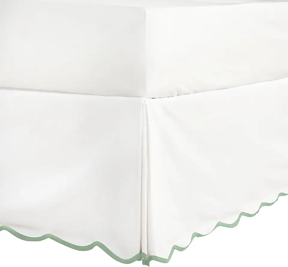 HIG Chic 14'' King BedSkirts Scallop Edge Pleated Dust Ruffle