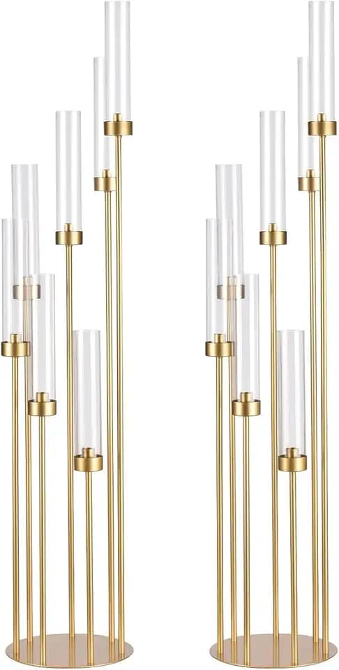 2PCS 48" Tall Floor Candelabra Centerpieces for Tables