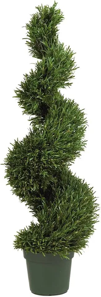 Nearly Natural 4ft. Rosemary Spiral Silk Tree (Indoor/Outdoor)