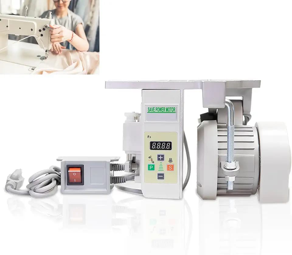 Industrial Sewing Machine Motor, Sewing Machine Servo Motor, AC110V 750W 1HP, 200-6000 RPM, Run CW and CCW, Energy-Saving Mute, with Instruction Manual
