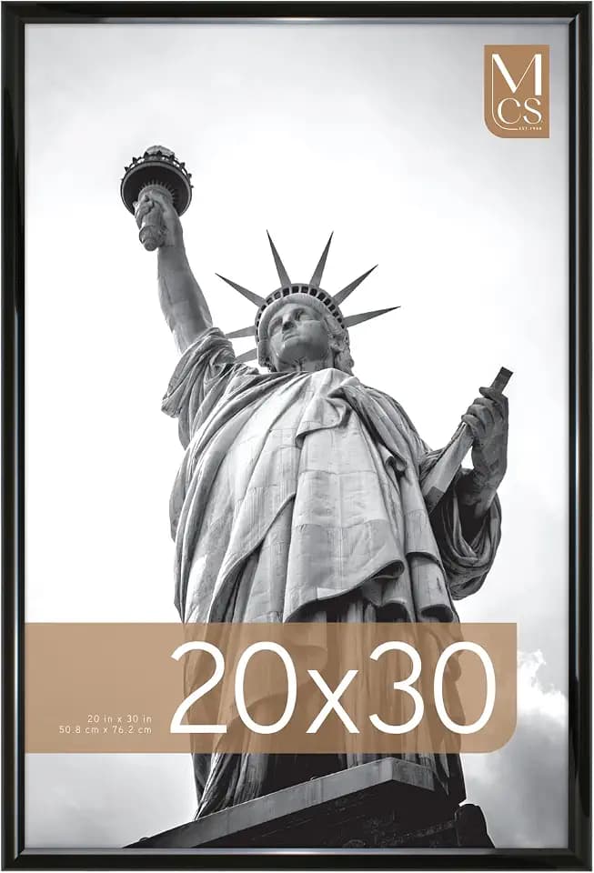 MCS Trendsetter Poster Frame, 20x30, Black High-Gloss, 1-Pack