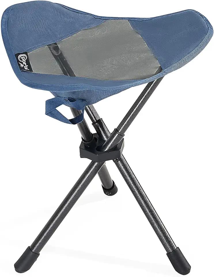 Portal Tall Folding Tripod Stool Portable Tripod Chair for Outdoor Camping