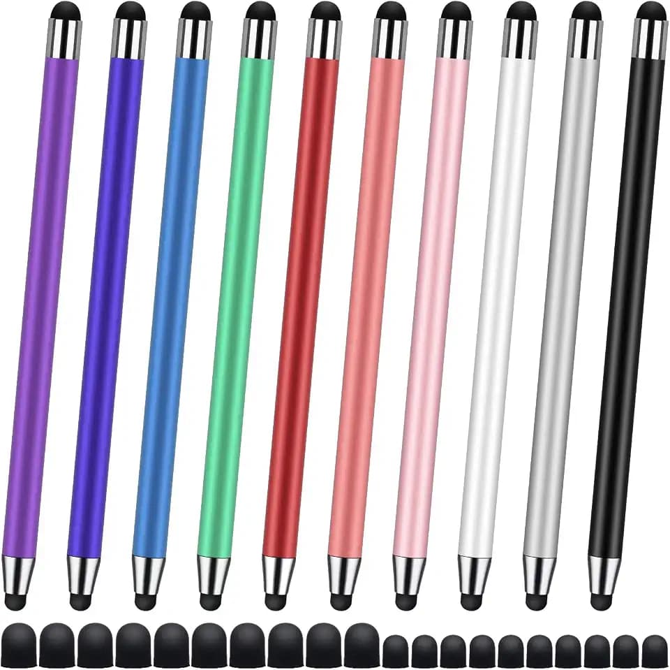 Stylus-Stifte für Touchscreens, 10 Stück, universelle kapazitive Touchscreen-Stifte für iPad/iPhone/Smartphones und Tablets, kompatibel mit allen kapazitiven Touchscreens (10 Stück Farbe)