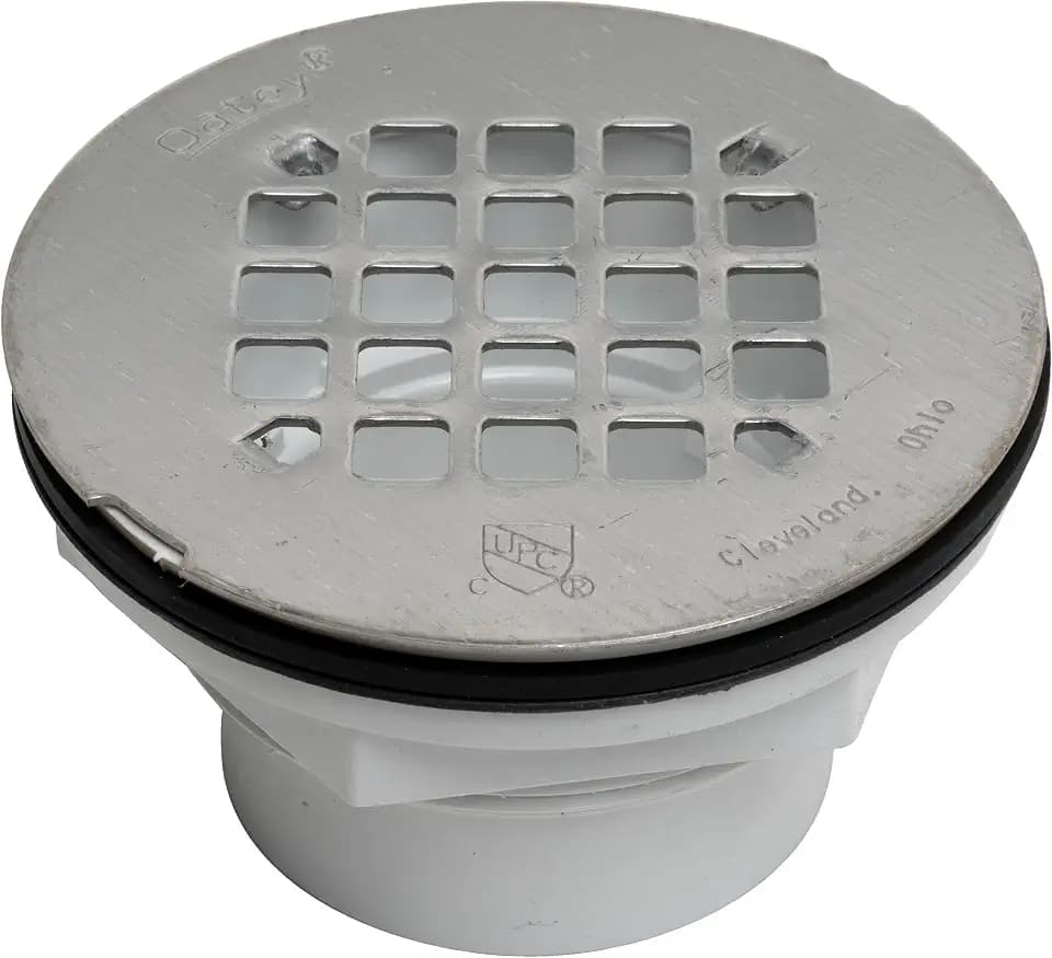 Oatey 2 in. 101 PS PVC Solvent Weld Shower Drain with Stainless Steel Strainer