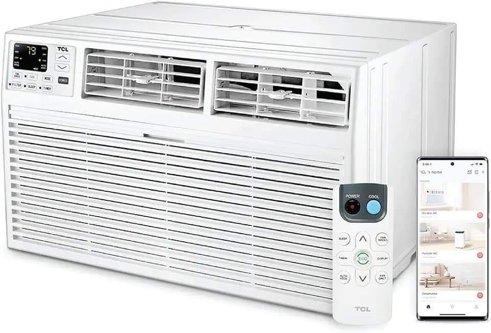 TCL 12,000 BTU Smart Through-the-Wall Air Conditioner, Energy Efficient