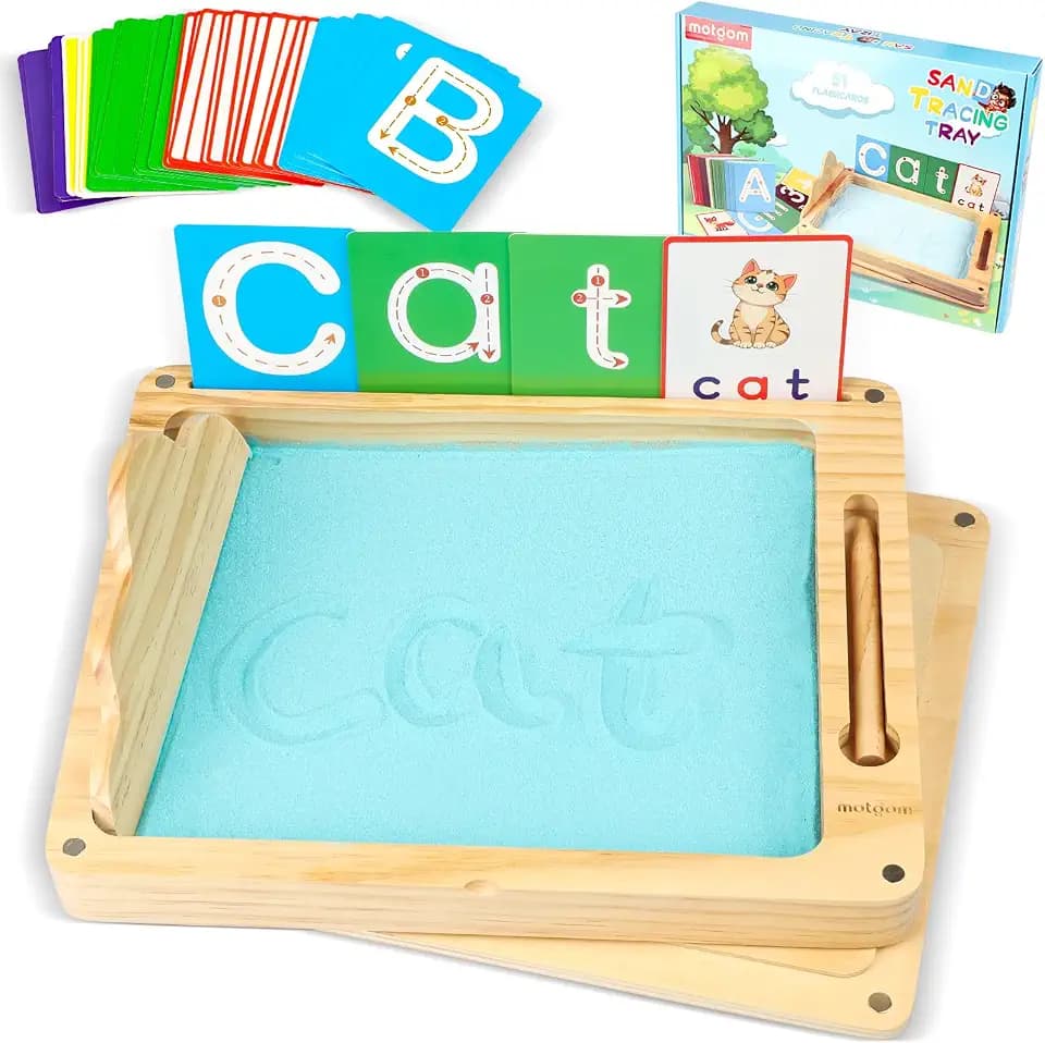 Sand Tray for Classroom - Montessori Sand Writing Trays with Lid