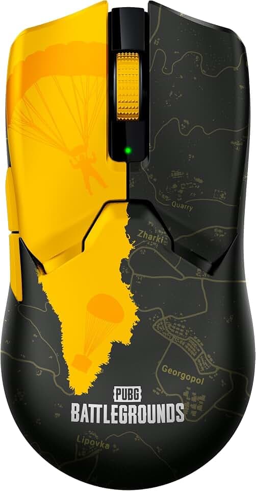 Razer Viper V2 Pro - 58g Ultraleichte Kabellose Esports-Gaming-Maus (Optischer Sensor mit 30K DPI, Drahtlose Hyperspeed-Technologie, Optische Gen-3-Mausschalter, 5 DPI-Optionen) PUBG Ed.
