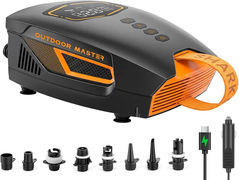 OutdoorMaster Shark 3 Mini 74Wh Portable Paddle Board Pump Electric