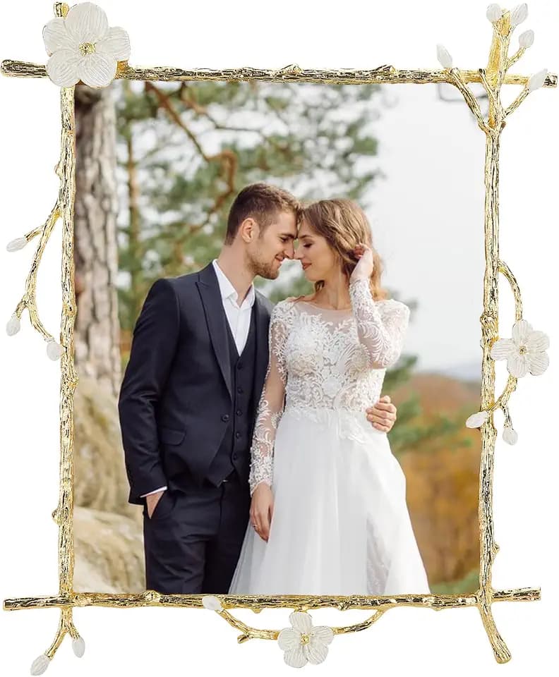 Gold Wedding Picture Frames 8x10 Vintage Fancy Photo Frame