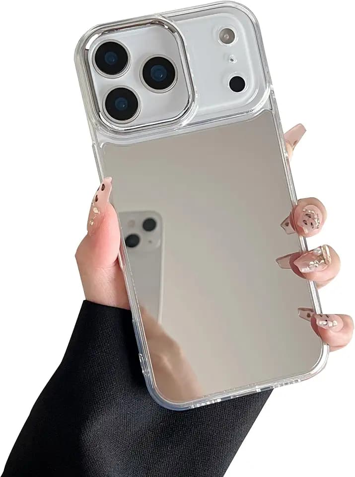 ZTOFERA für iPhone 18 Pro/17 Pro Hülle,Handyhülle mit Schminkspiegel,Klar