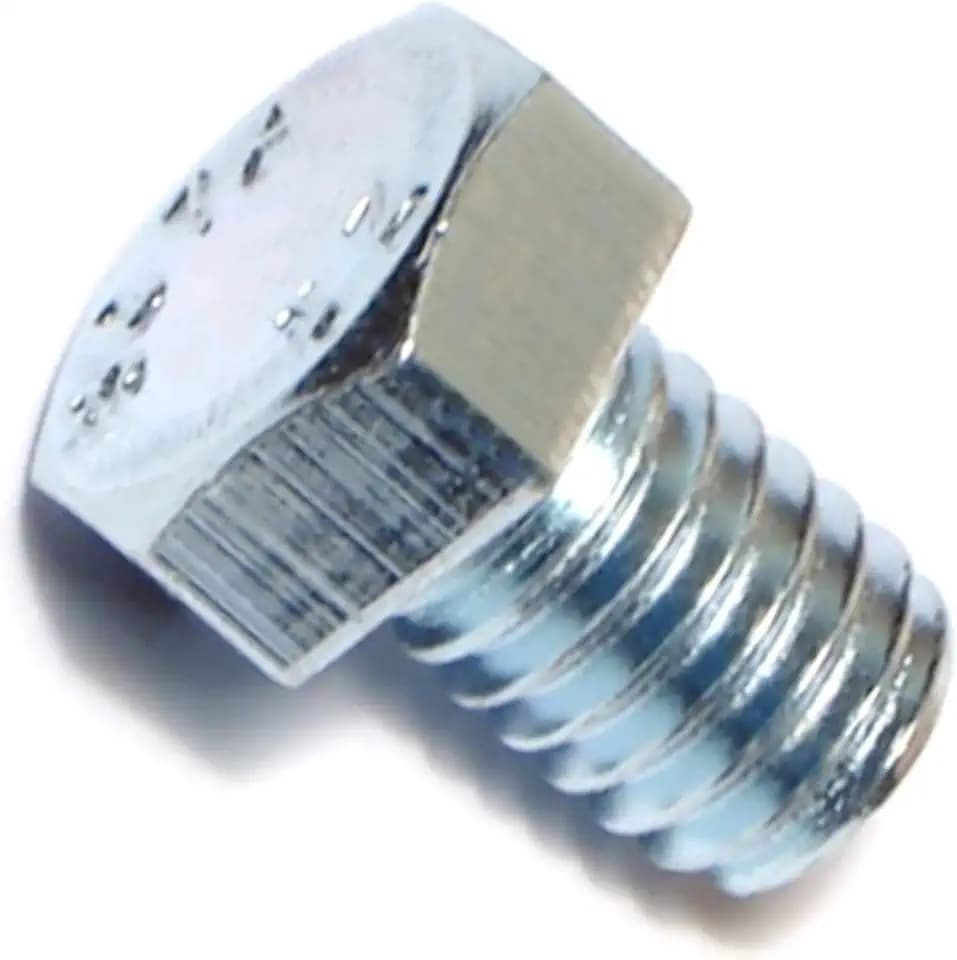 Hard-to-Find Fastener Zinc Coarse Thread Grade 2/A307 Hex Bolts, Durable & Versatile Stainless Steel Hex Bolts for Machinery, Automotive, Construction, 3/8-16 x 1/2, Pack of 100