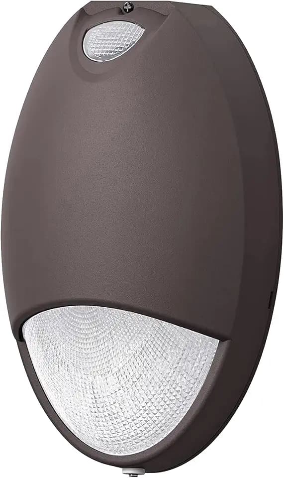 12W LED Emergency Wall Pack Light with Battery Backup & Photocell Sensor