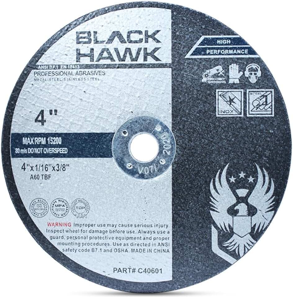 BHA 4" x1/16 x3/8" Cut-Off Wheels for Metal & Stainless - 25 Pack