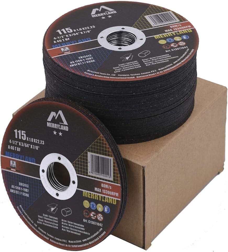 Merryland 50 Pack Cut Off Wheel 4 1/2 inch Cutting Metal Steel Craft-Line