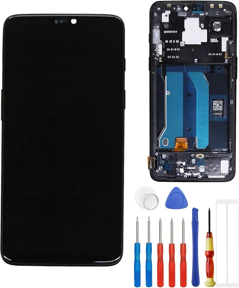 TFT Display kompatibel mit OnePlus 6 A6000 /A6003 Display Touchscreen Mirror Schwarz with Rahmen +Tools