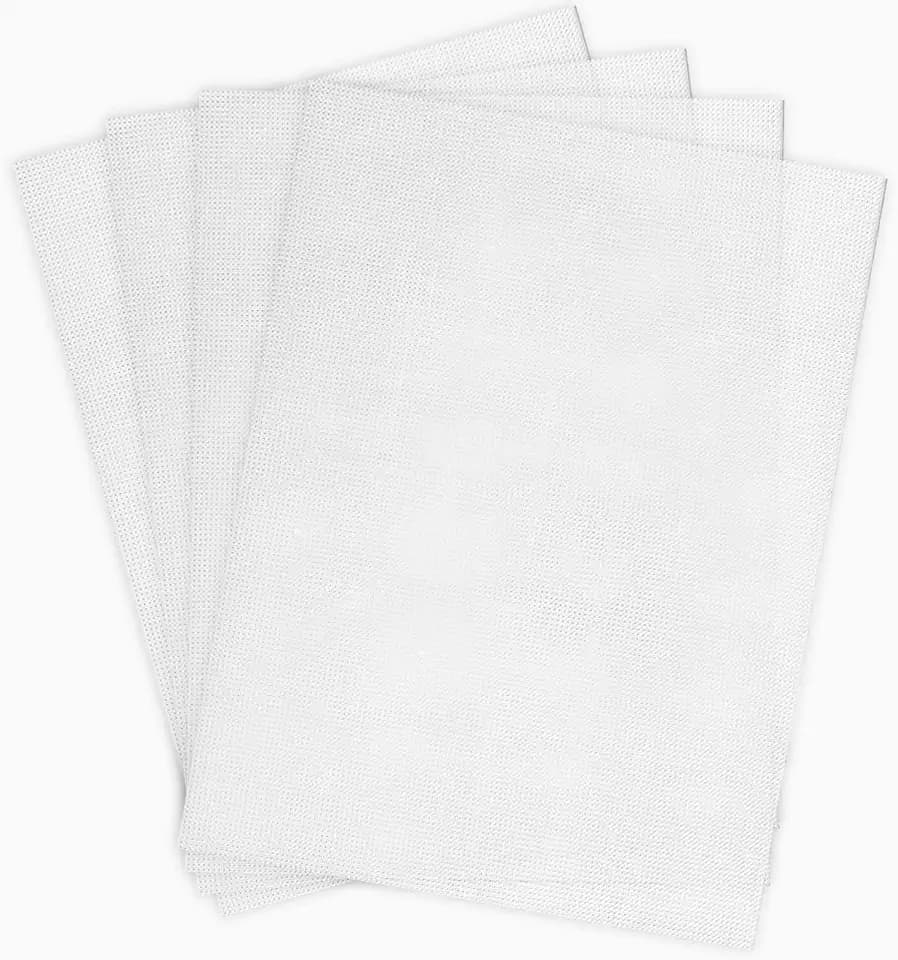 Caydo 4 Pieces 14 Count Plastic Mesh Canvas 14 CT Plastic Aida, 8 x 11 Inch