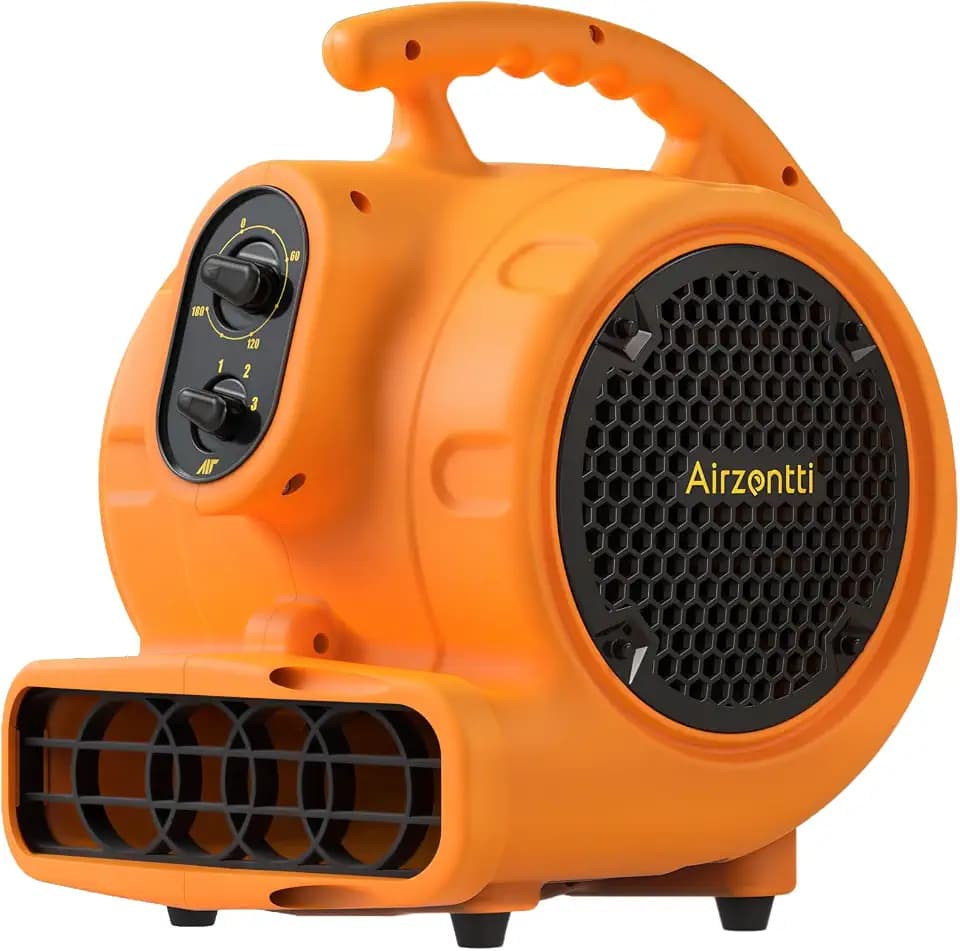 1100 CFM 3-Speed Industrial Air Mover Floor Blower Fan with Timer