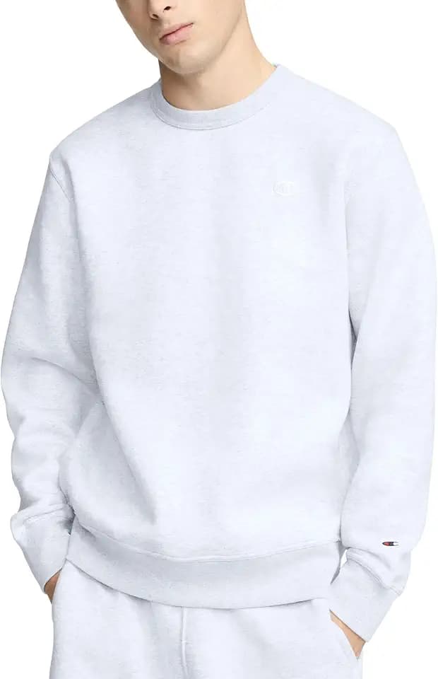 Champion Men's Men's Crewneck Fleece Sweatshirt, Standard Fit, Midweight, C Logo, Available in Regular and Big & Tall