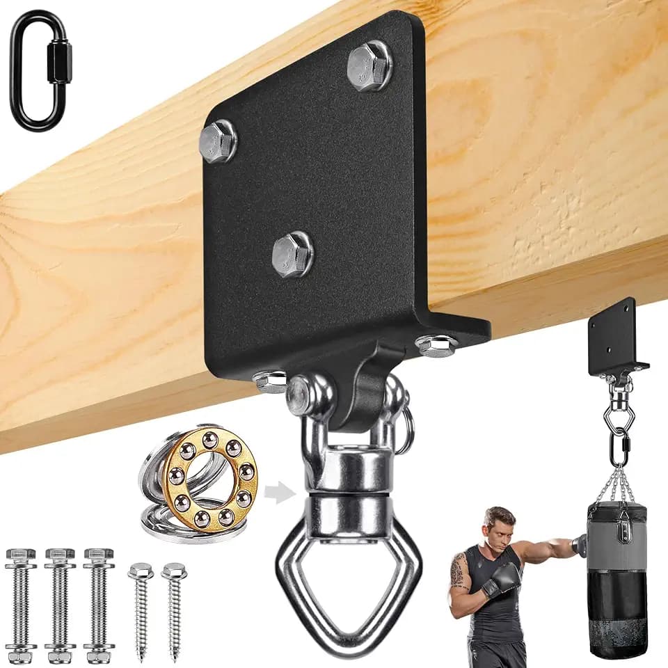 SELEWARE Heavy Duty Punching Bag Hanger, Steel I Beam Clamp for Heavy Bag