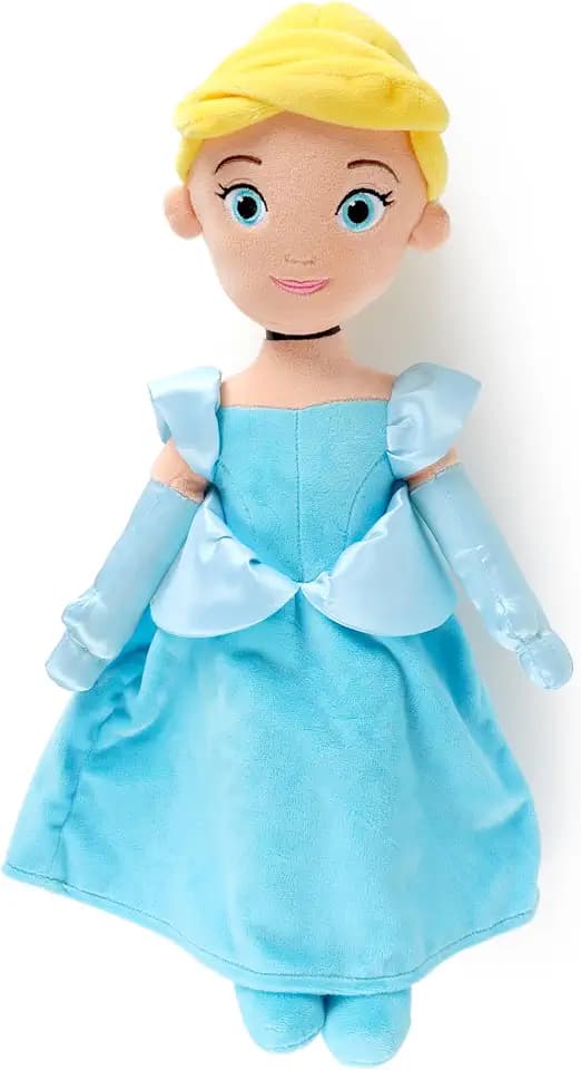 Jay Franco Kids Plush Pillow Buddy - 20 Inches Ultra-Soft Stuffed Plushie & Cozy Pillow, Official Licensed Product, Blue - Princess, Cinderella