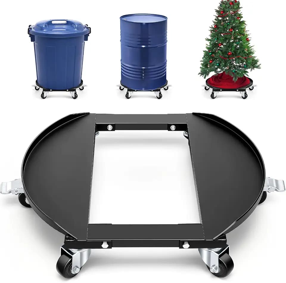KEDSUM 55 Gallon Drum Dolly, Anti-Tip 6-Wheel Barrel Dolly, 2000Pound