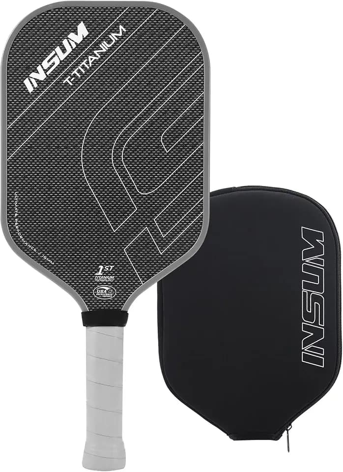 INSUM Pickleball Paddles, Carbon Fiber Pickleball Paddle with Power Polymer Core, USAPA Approved, Pro Pickleball Rackets for Ultimate Spin & Consistency