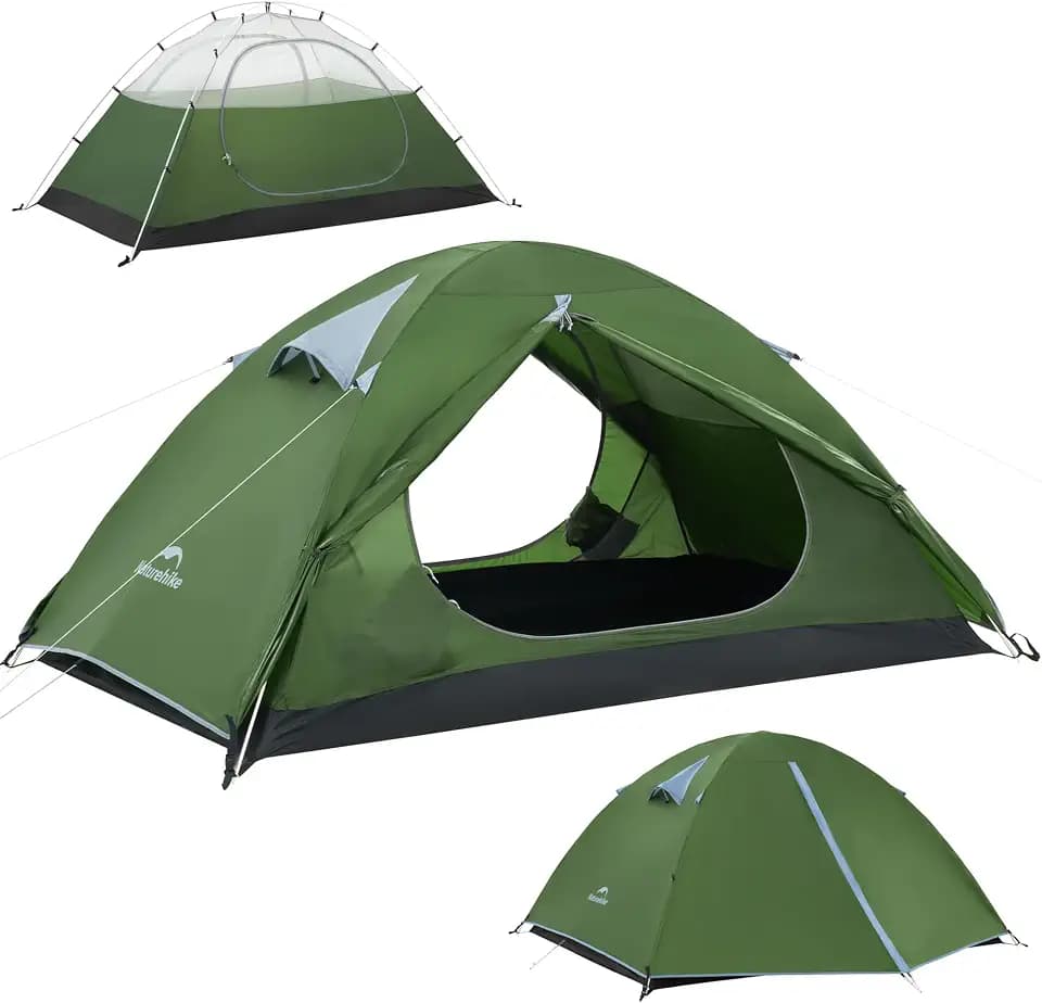 Naturehike Bleik-A 2-3 Person Camping Tent, Waterproof Double Layer Lightweight Backpacking Tents for Camping