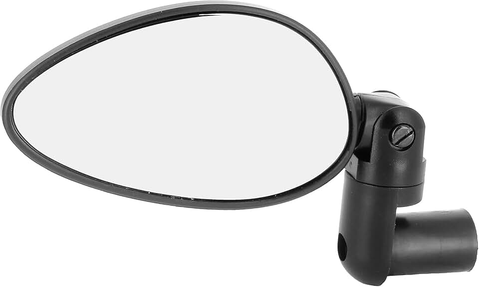 Zefal Cyclop Bar-End Bike Mirror – Foldable Rearview for Road, Hybrid & E-Bikes | 46 cm2 Convex Chrome ABS, Reversible Mount 16–22 mm, 3-Axis Adjustable, 60 g