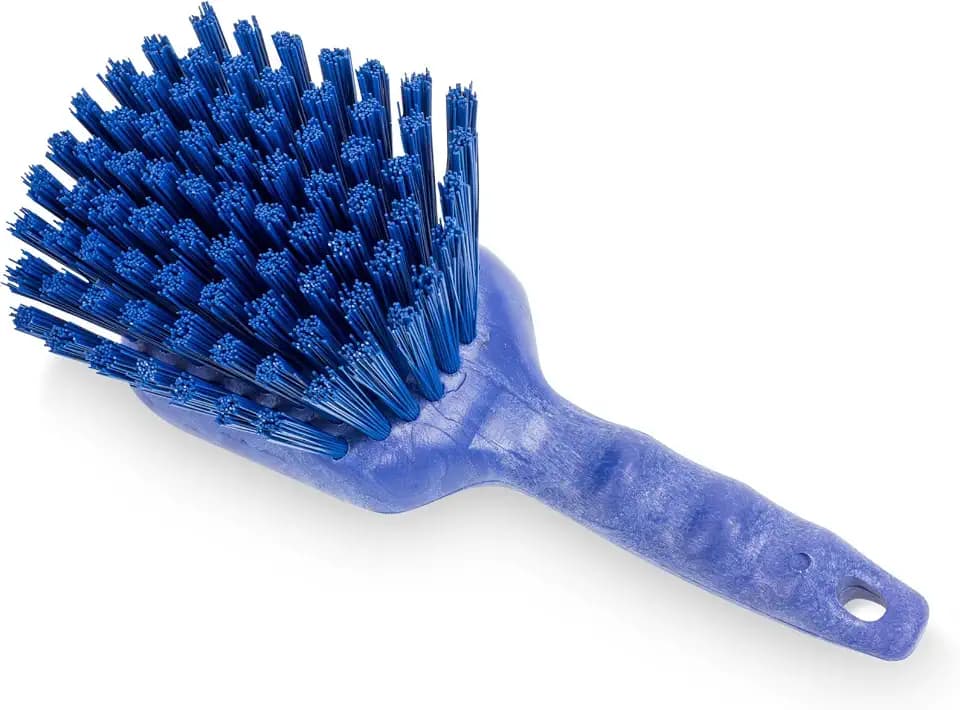SPARTA 40541EC14 Plastic Scrub Brush, Utility Brush, Kitchen Brush With Hanging Hole For Cleaning, 8 Inches, Blue - (Pack of 1)