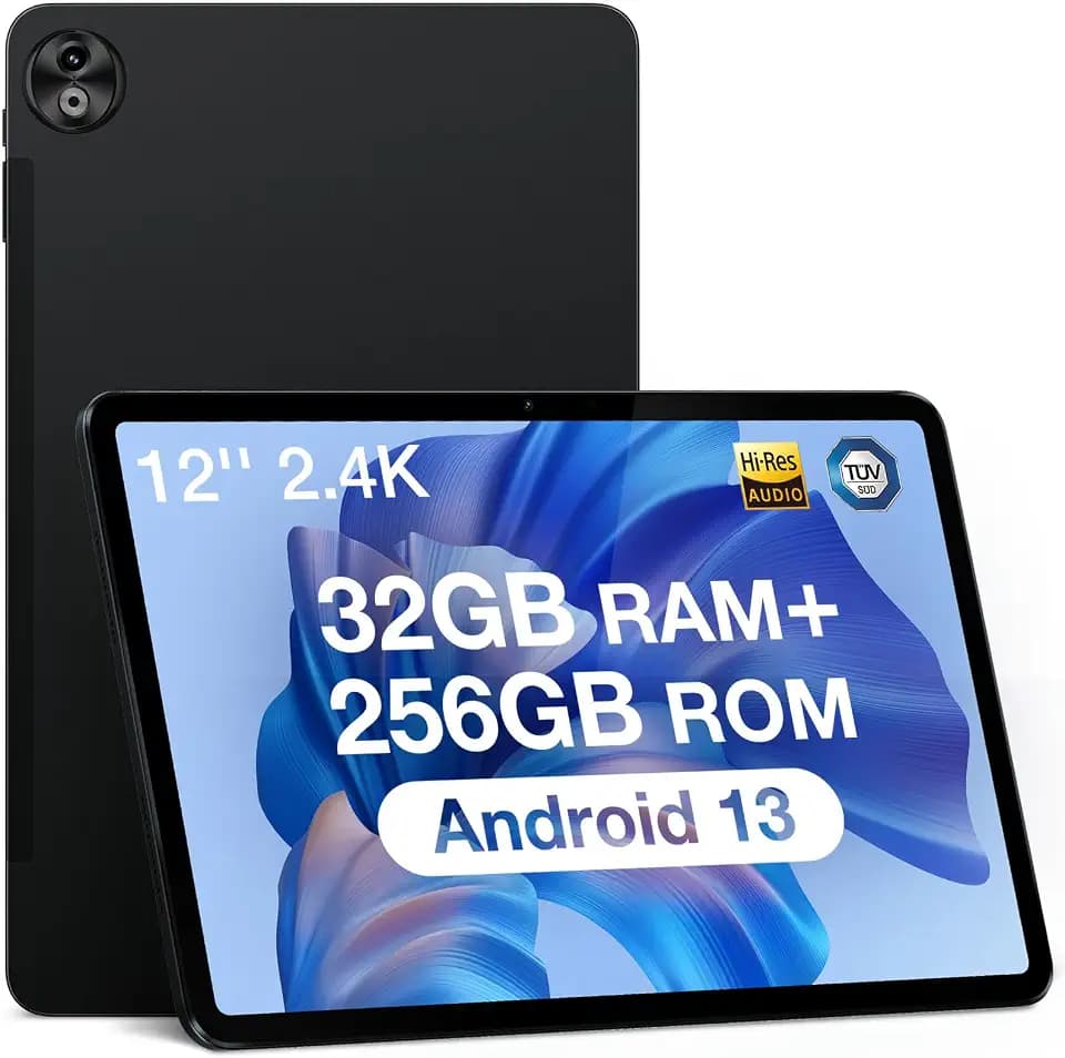 DOOGEE T20 Ultra Tablet Android 14, 12 Zoll, 32 GB + 256 GB (TF 2TB) Helio G99 Octa-Core, Touchscreen, 10800 mAh, 2,4 K, 16 MP + 8 MP, 4G LTE/5G WiFi Gaming-Tablet GMS/GPS/Widevine L1