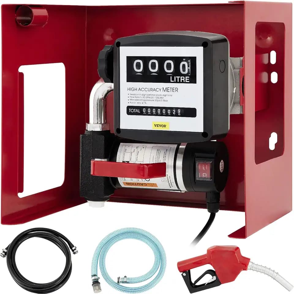 SucceBuy Elektrische Dieselpumpe für Benzintransfer, 230 V, Kraftstoffpumpe für Auto, 40 l/min, elektrische Ölpumpe