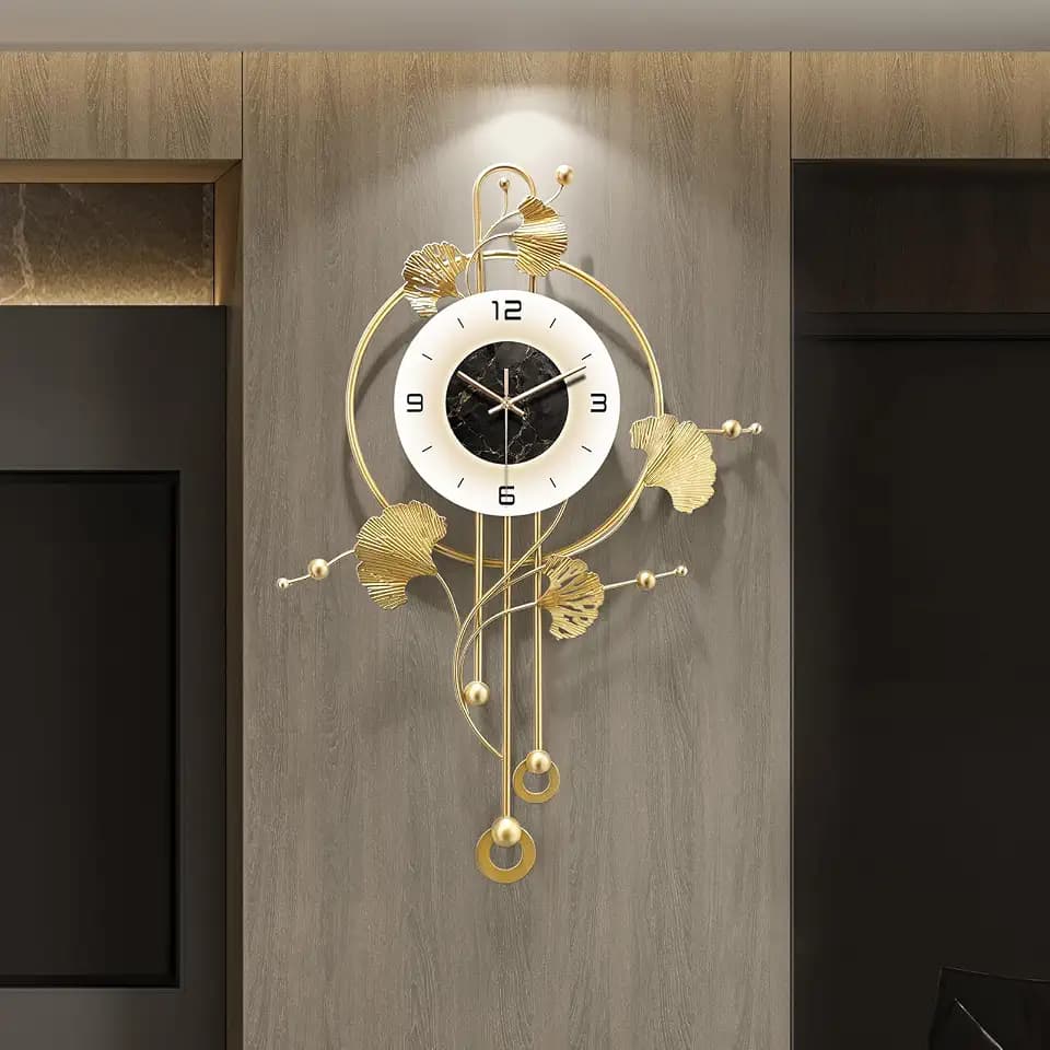 Wall Clock, Large Modern Wall Clock for Living Room Decor 20 X 31.5 Inches,Unique Office Clocks Battery Operated,Oversized Modern Wall Art for Bedroom,Farmhouse,Office Wall Decor