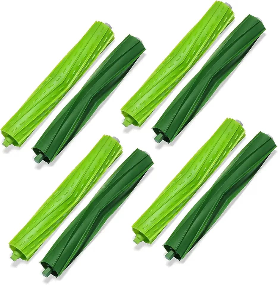 4 Sets Replacement Rubber Roller Brushes Compatible for iRobot Roomba E & I & J Series, Replacement Parts Accessory for J8+ i7+ i7 i1 i2 i3 i4 i6 i6+ i8 i8+Plus E5 E6 E7 Vacuum Cleaner