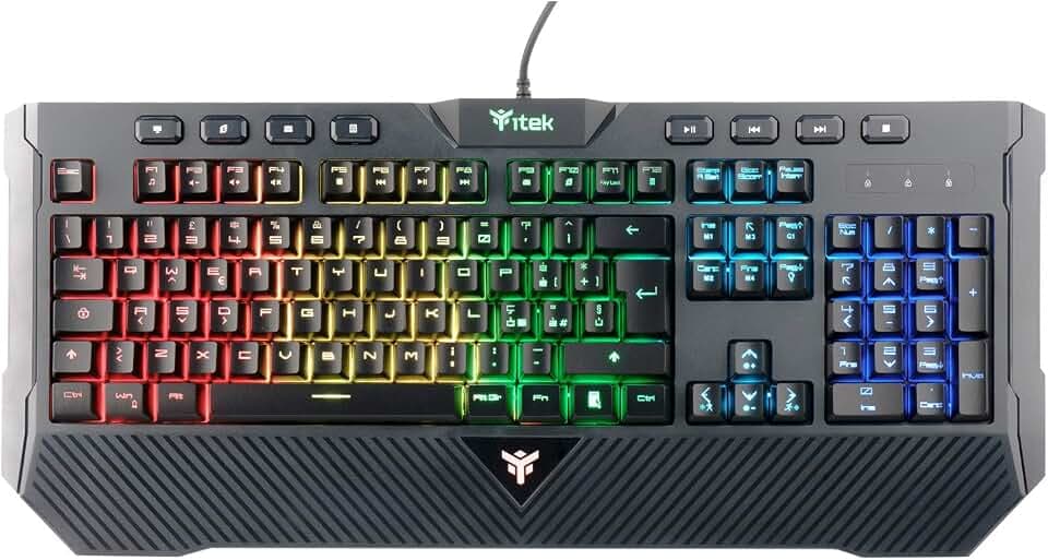 Itek Q11 Gaming-Tastatur, Membran, RGB, Multimedia