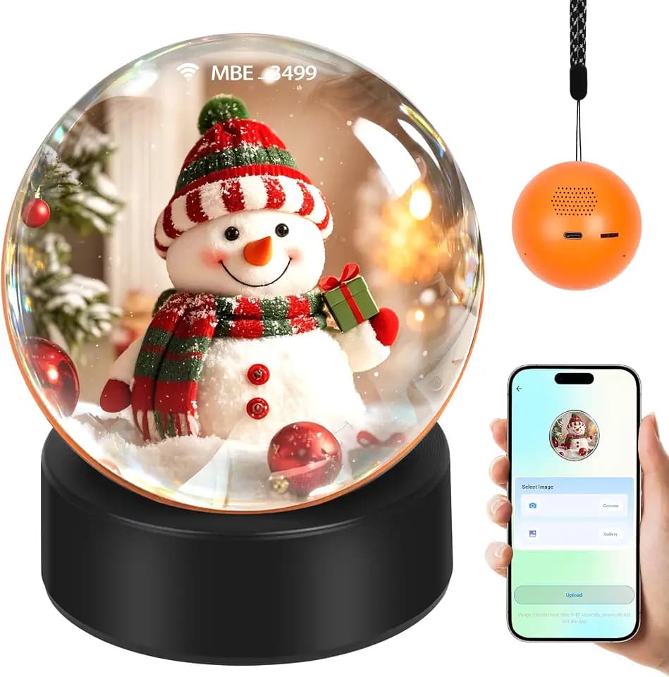 Memory Orb Ball – 2.76" Crystal Video Orb with Digital Display