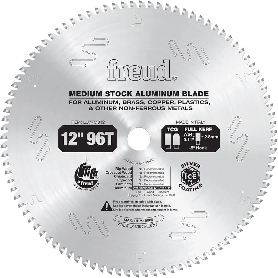 Freud LU77M012: 12" Medium Stock Aluminum Blade