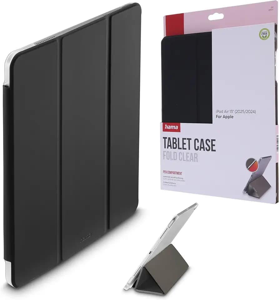 Tablet-Hülle Fold Clear m. Stiftfach f. iPad Air 13" (2026/2025/2024), SW