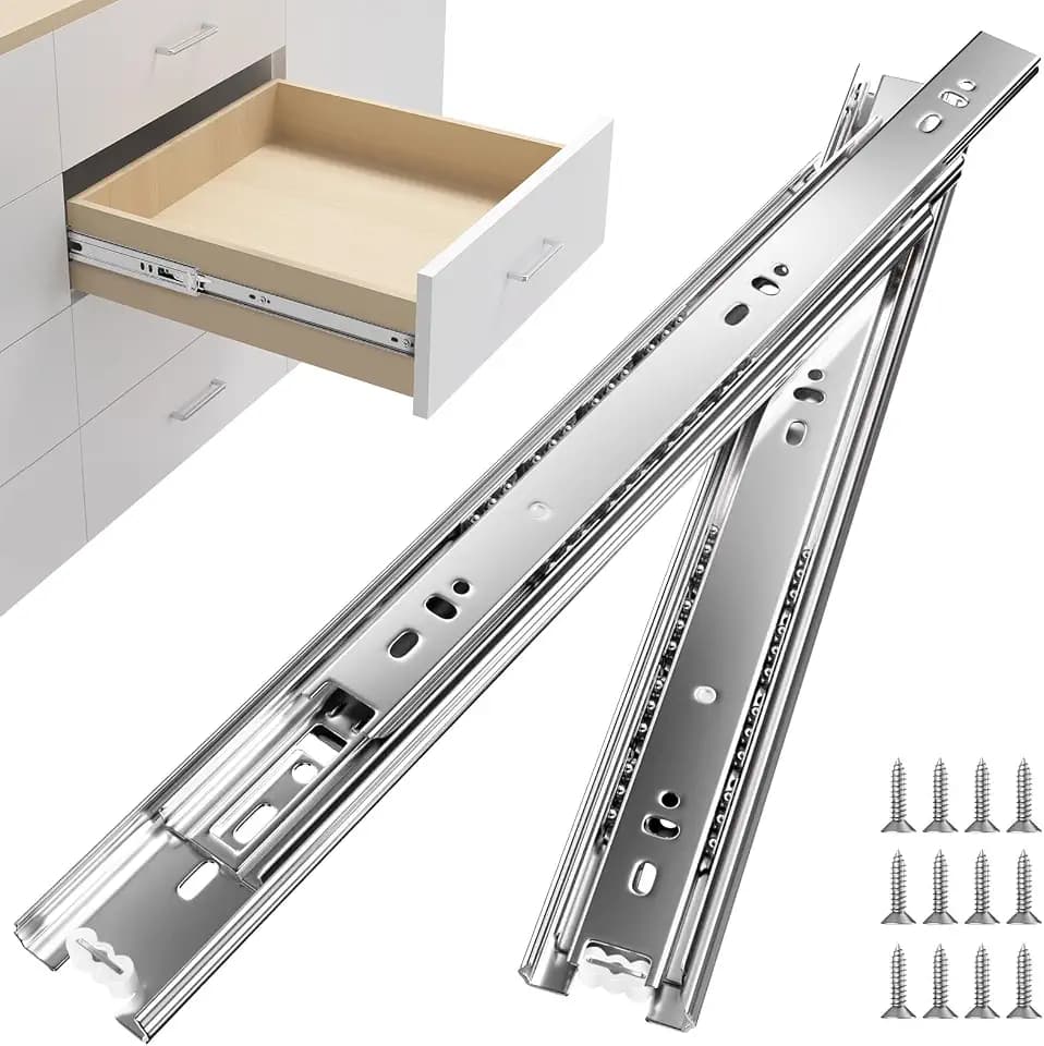 homdiy Side Mount Drawer Slides 20 Inch 5 Pairs Heavy Duty 100 LB Capacity
