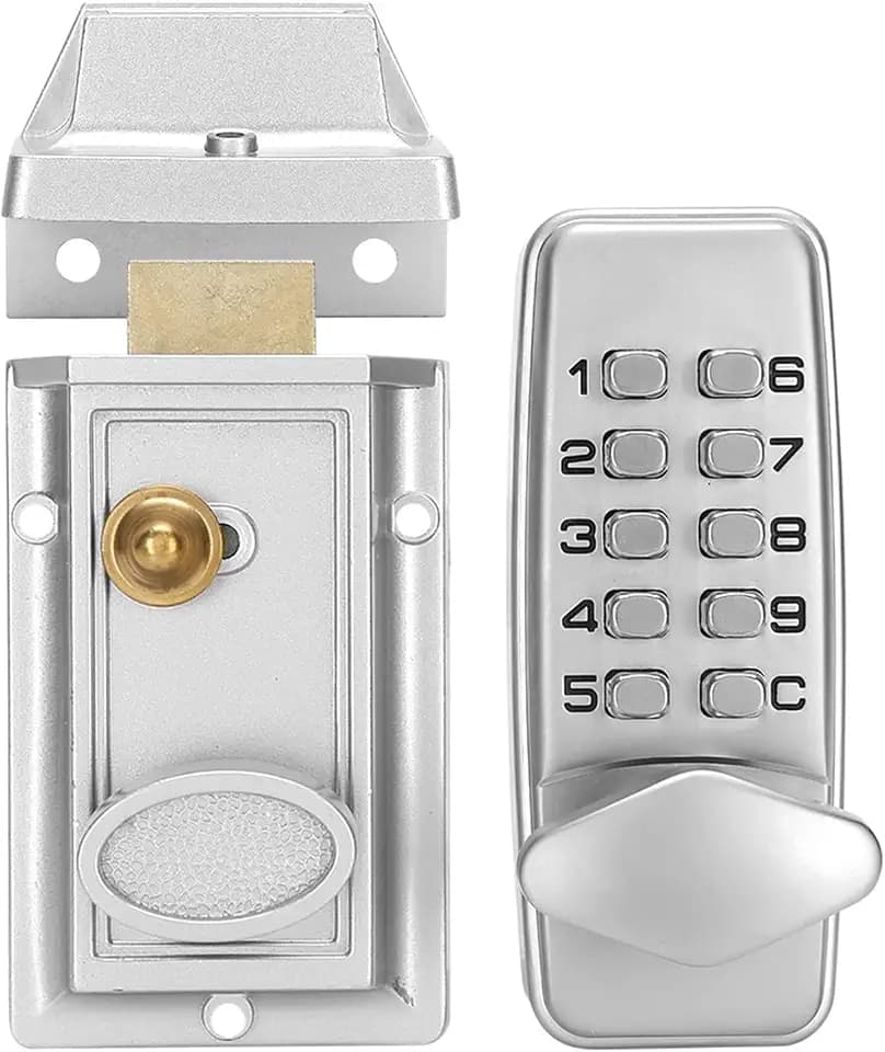 Asixxsix Mechanical Keyless Door Lock, Keyless Entry Door Lock Deadbolt Keypad Digital Password Door Lock, Waterproof Keypad Deadbolt Locks, Digital Code Combination Door Lock, Asixxsix628cimyz4g