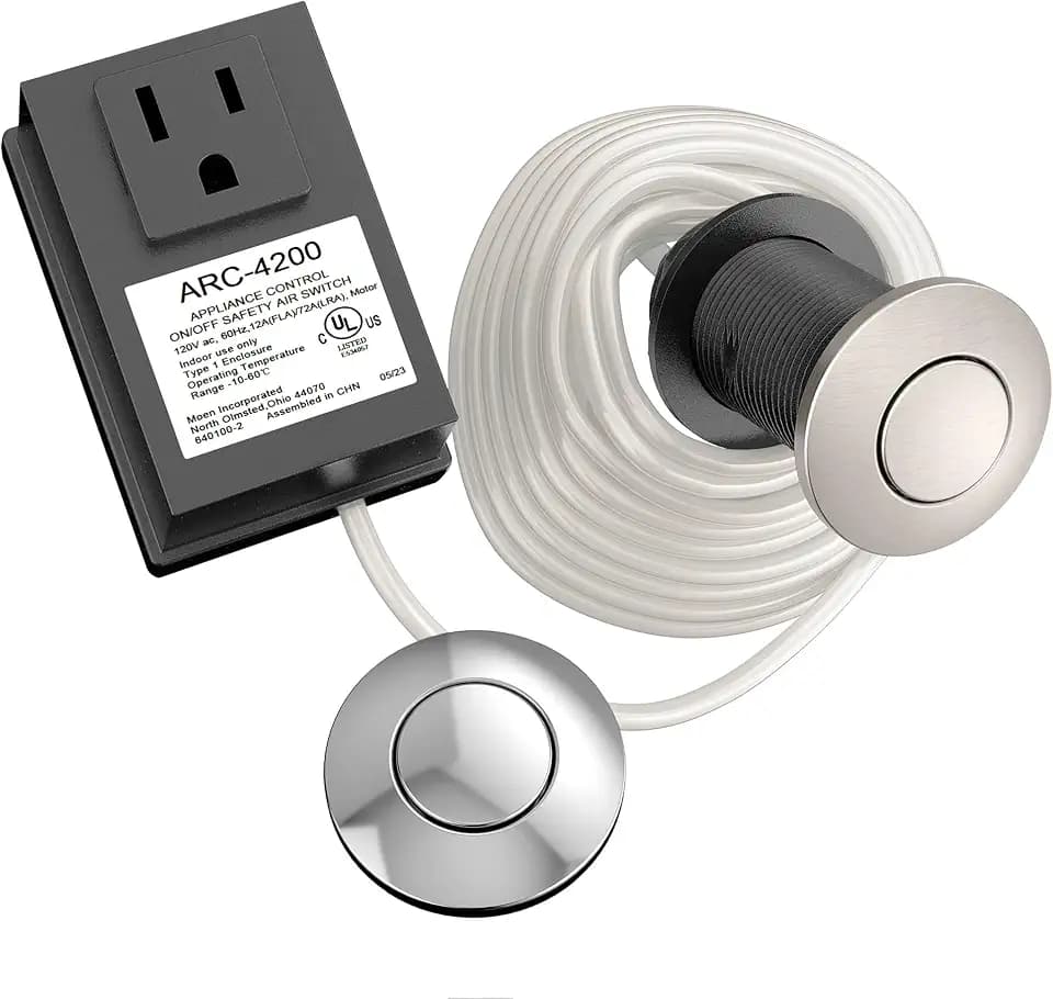 Moen Chrome and Spot Resist Stainless Air Switch With Controller, ARC-4200-CHSRS