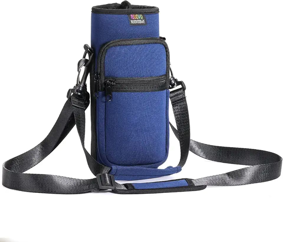 Nuovoware Water Bottle Carrier Bag, 25oz/32oz, Navy blue